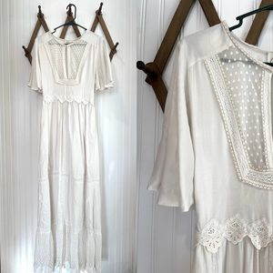 Cleobella ivory / cream boho maxi dress